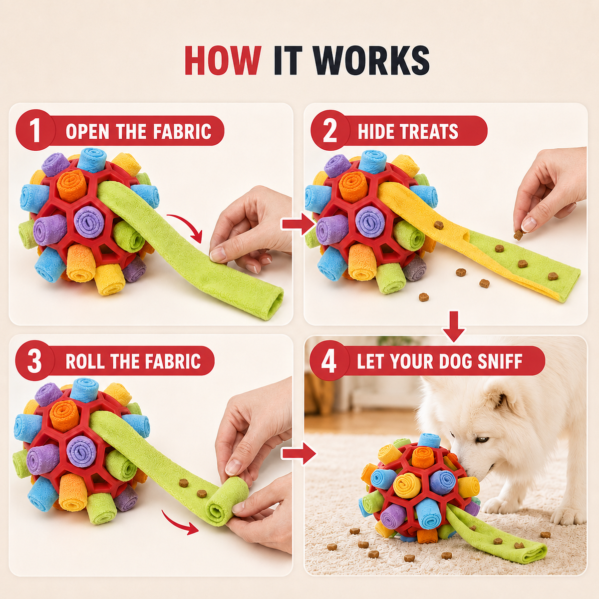 Nordspur | Snufflox Interactive Sniff Ball With Strap Handle