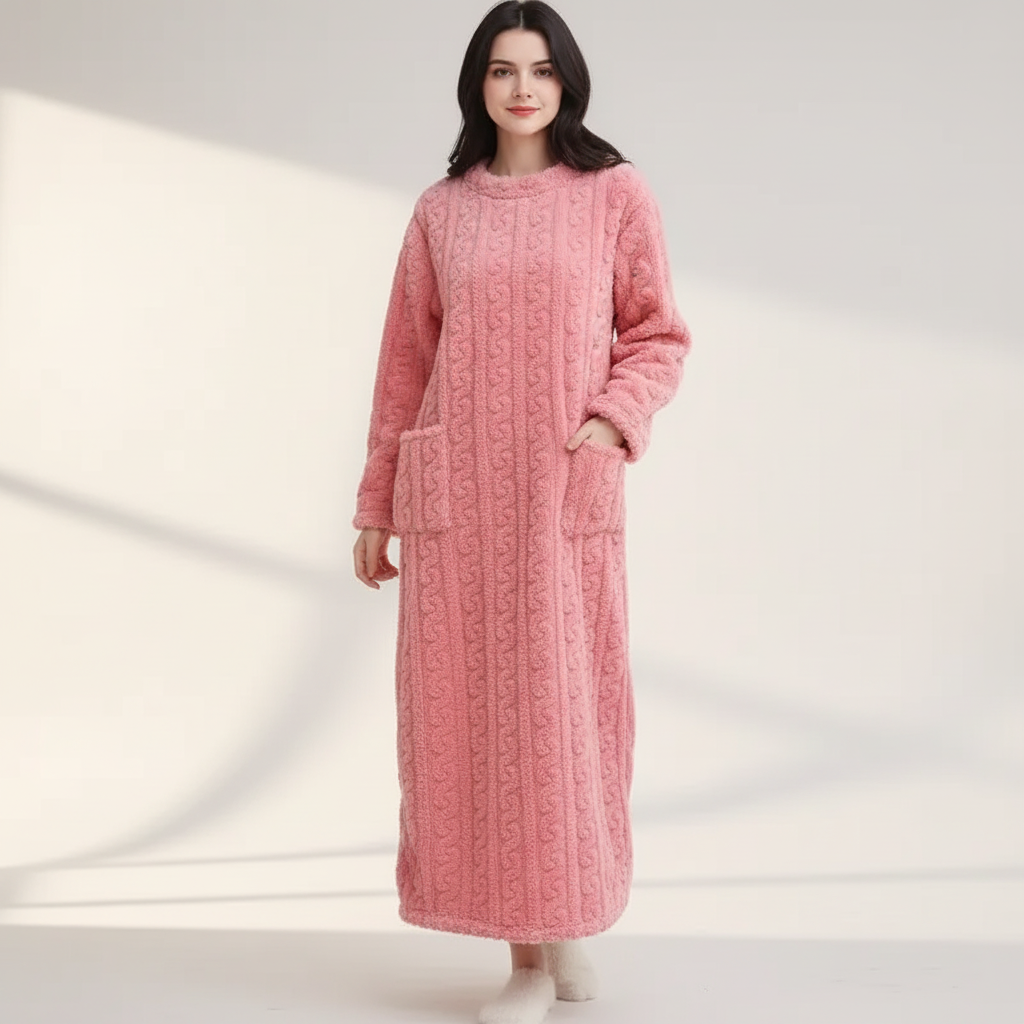 Nordspur | SnuggleLuxe Long Sleeve Ankle Nightgown