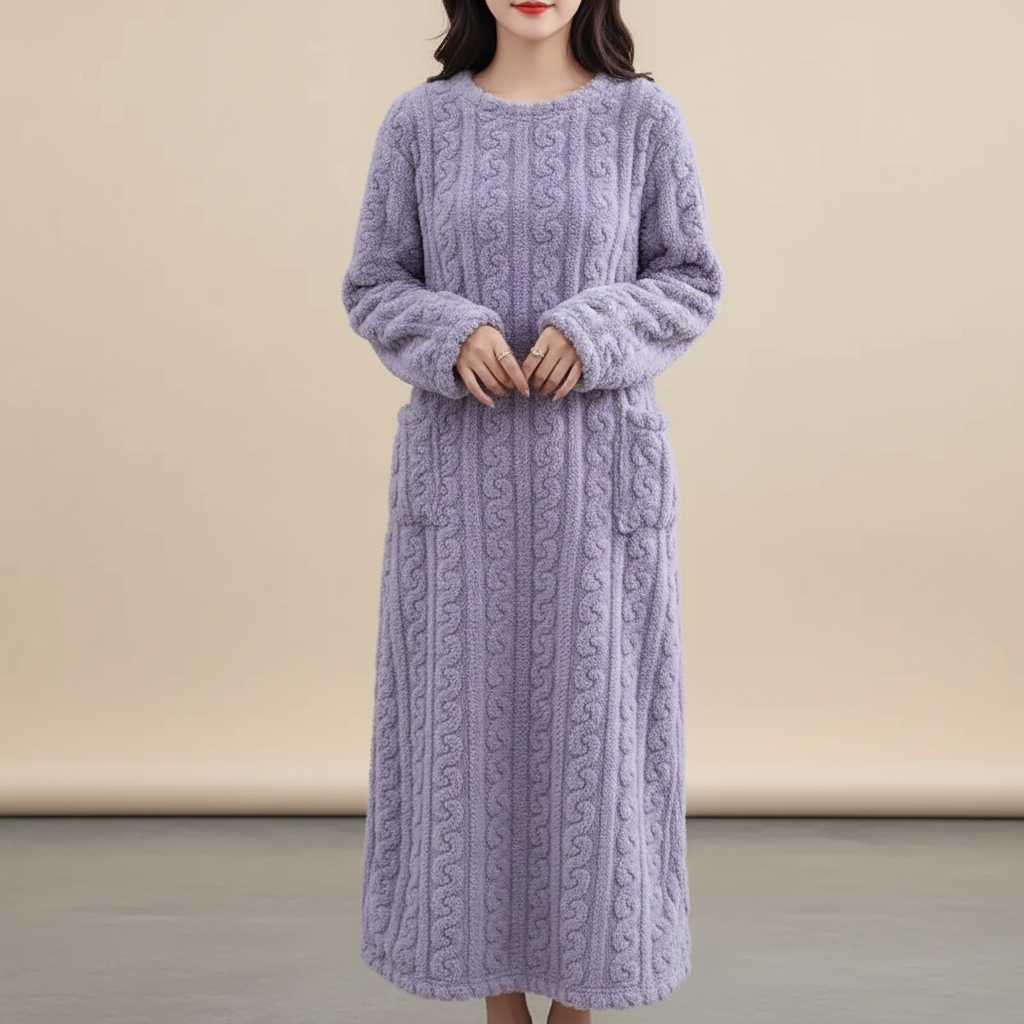 Nordspur | SnuggleLuxe Long Sleeve Ankle Nightgown