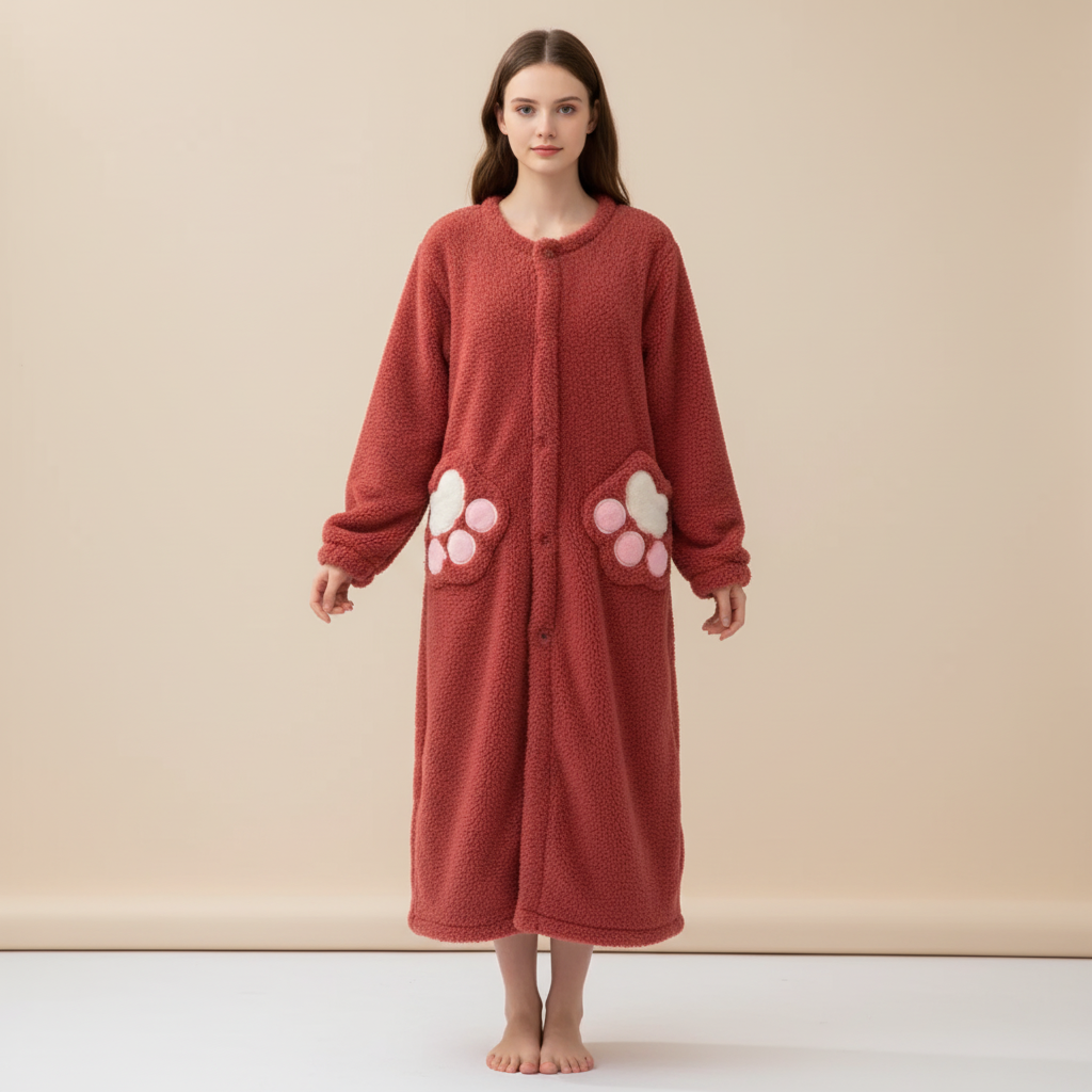 Nordspur | SnuggleLuxe Long Sleeve Ankle Nightgown