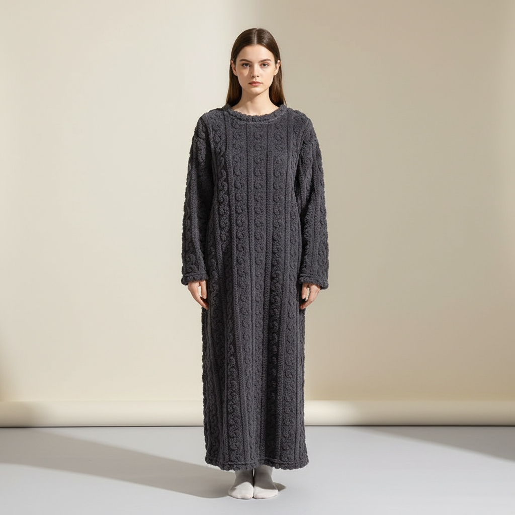 Nordspur | SnuggleLuxe Long Sleeve Ankle Nightgown