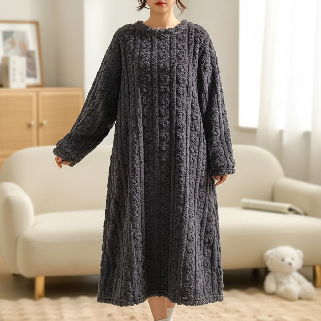 Nordspur | SnuggleLuxe Long Sleeve Ankle Nightgown