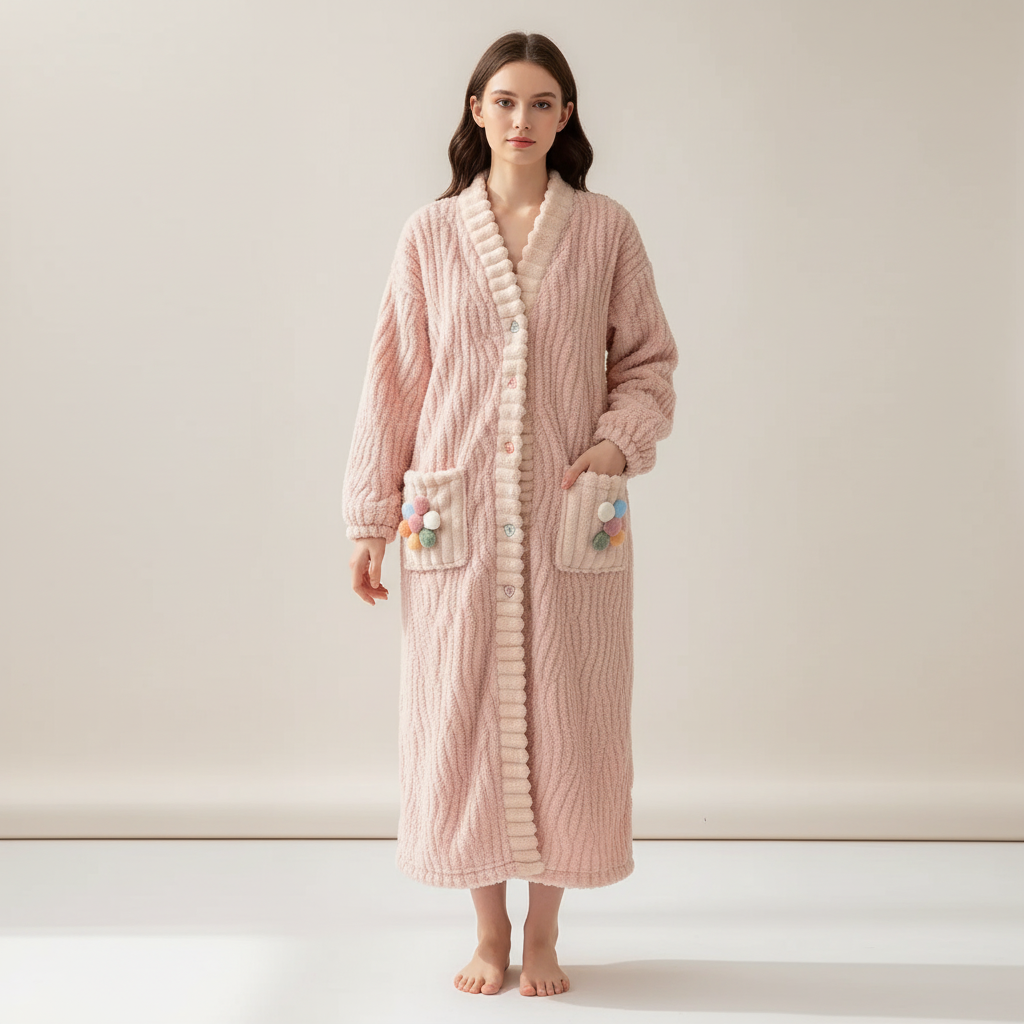 Nordspur | SnuggleLuxe Long Sleeve Ankle Nightgown