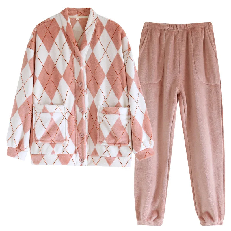 Nordspur | SnuggleVell Thick Long Sleeve Pajama Set