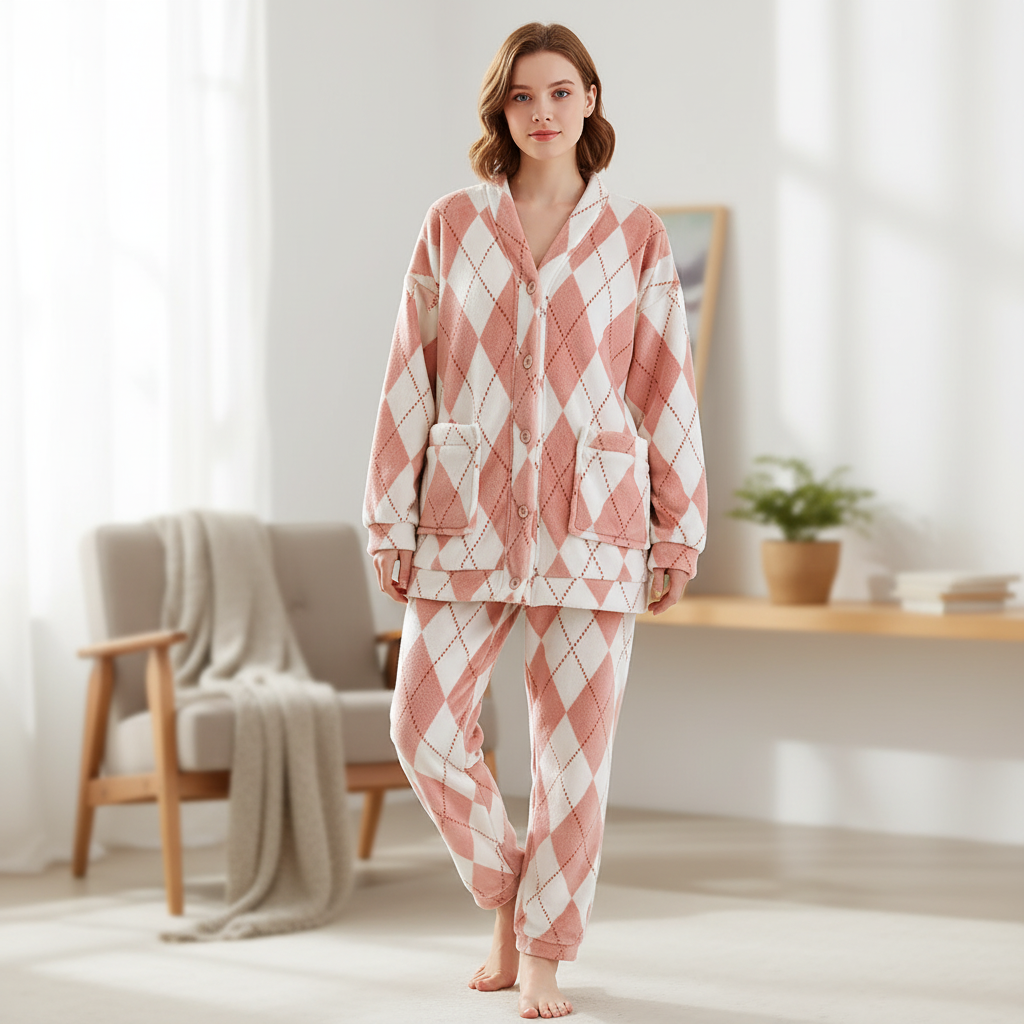 Nordspur | SnuggleVell Thick Long Sleeve Pajama Set