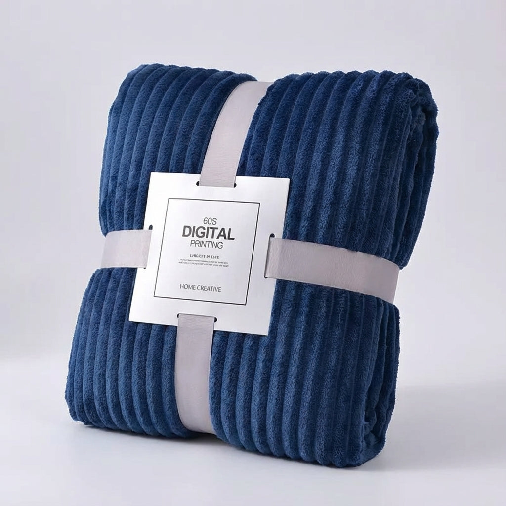 Nordspur | Snuglyn Plush Ribbed Throw Blanket