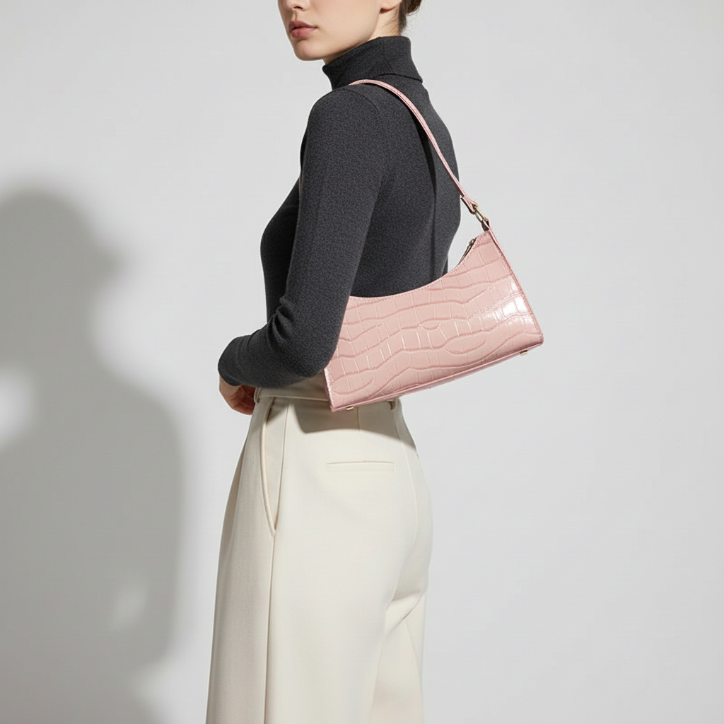 Nordspur | Soft PU Baguette Shoulder Bag