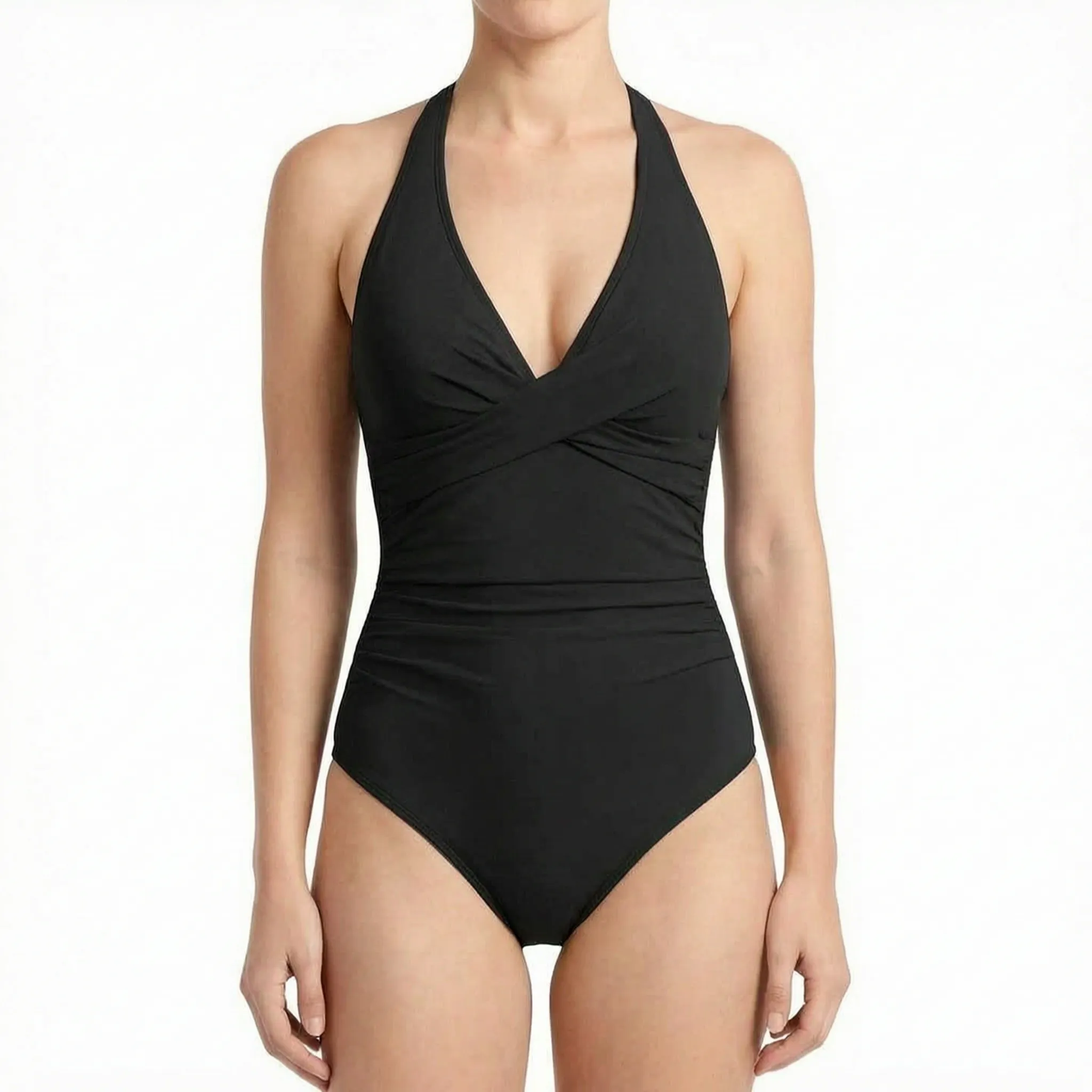 Nordspur | Solaris Ruched Halter Neck One Piece Swimsuit