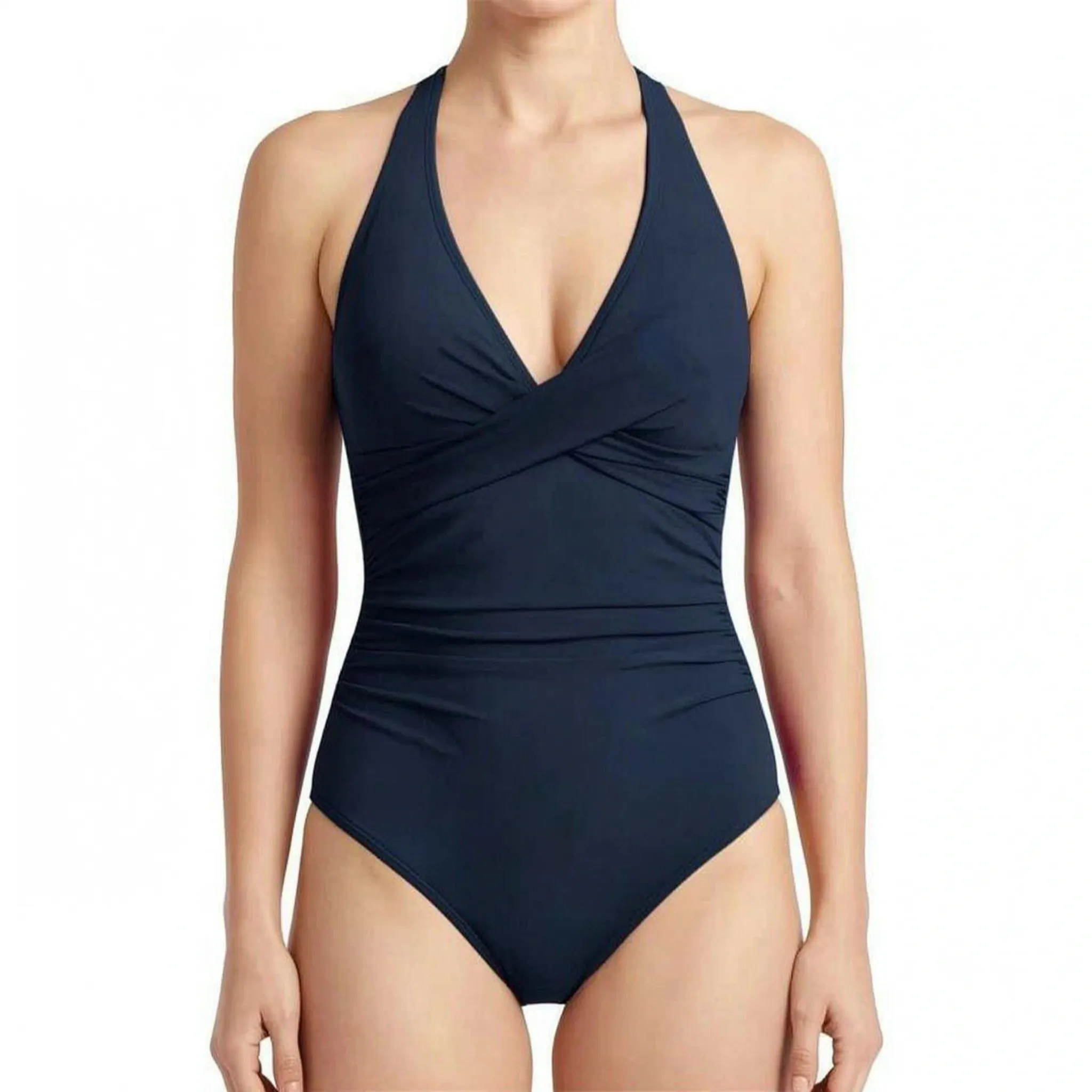 Nordspur | Solaris Ruched Halter Neck One Piece Swimsuit