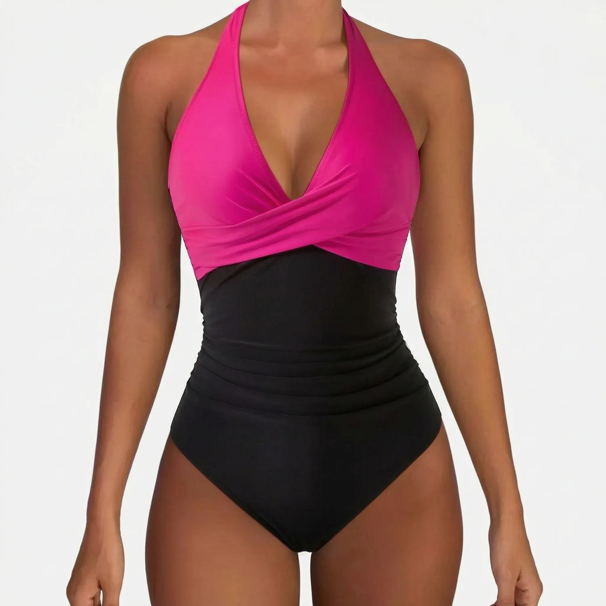Nordspur | Solaris Ruched Halter Neck One Piece Swimsuit
