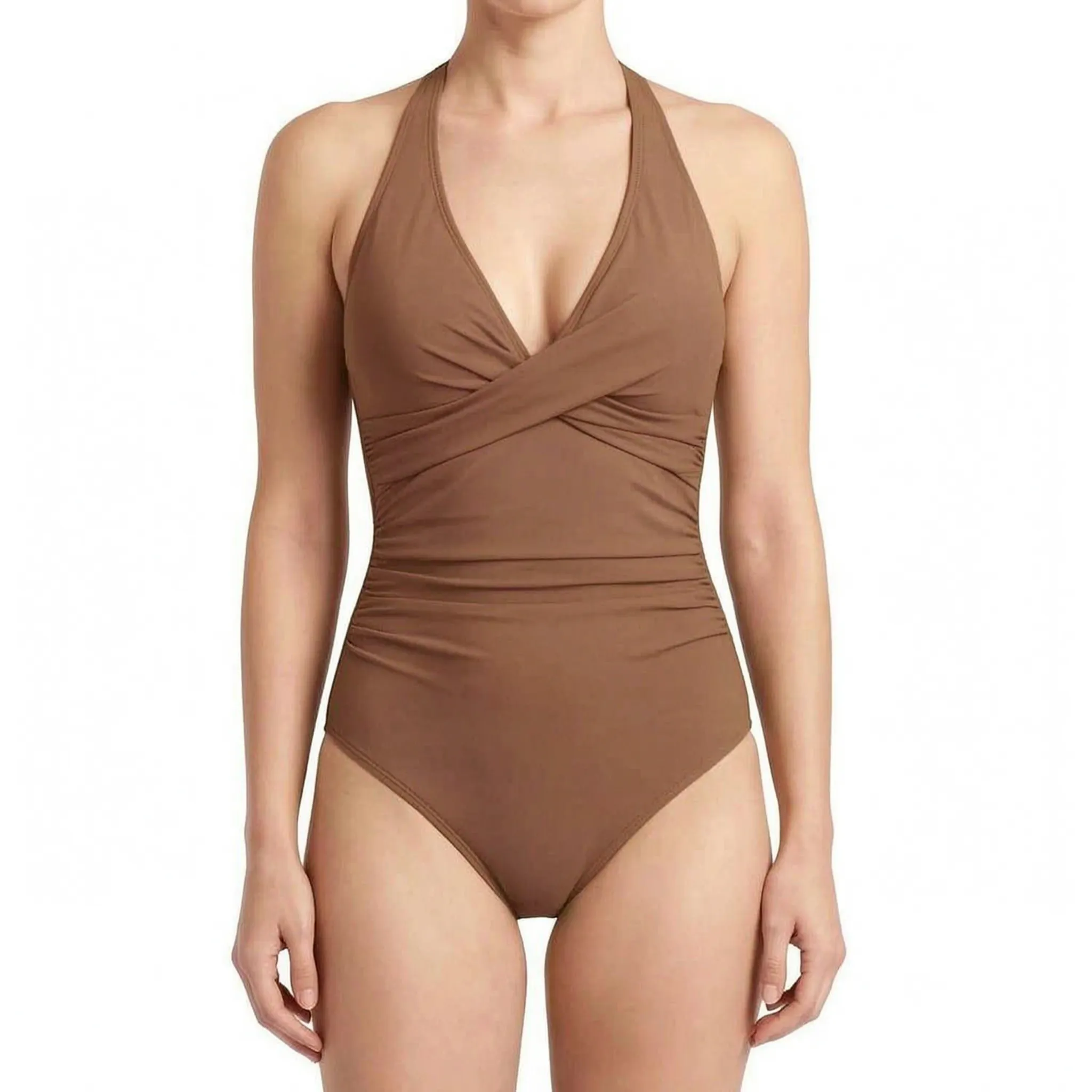 Nordspur | Solaris Ruched Halter Neck One Piece Swimsuit