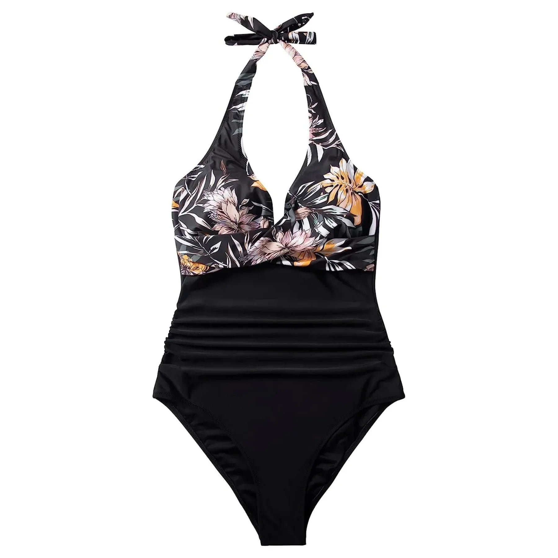 Nordspur | Solaris Ruched Halter Neck One Piece Swimsuit