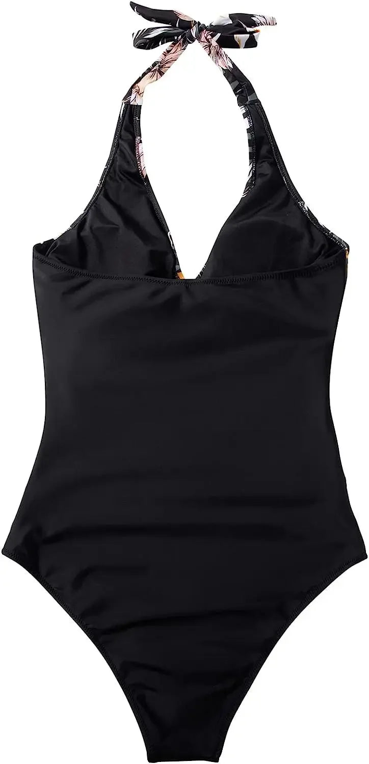 Nordspur | Solaris Ruched Halter Neck One Piece Swimsuit