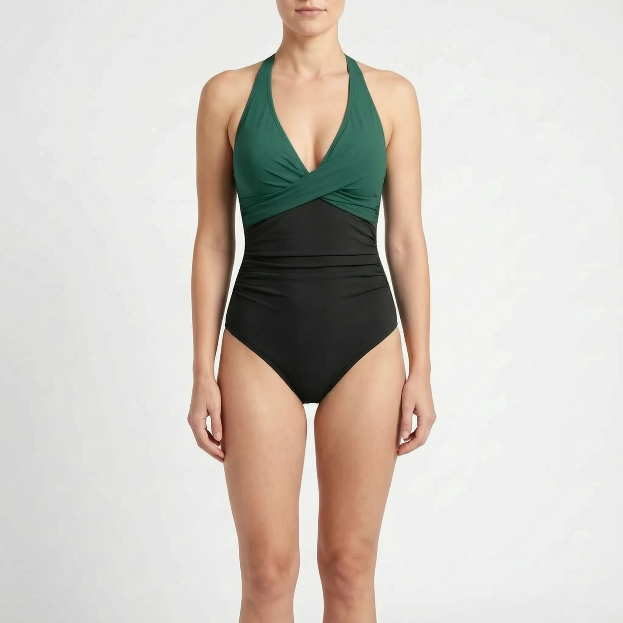 Nordspur | Solaris Ruched Halter Neck One Piece Swimsuit