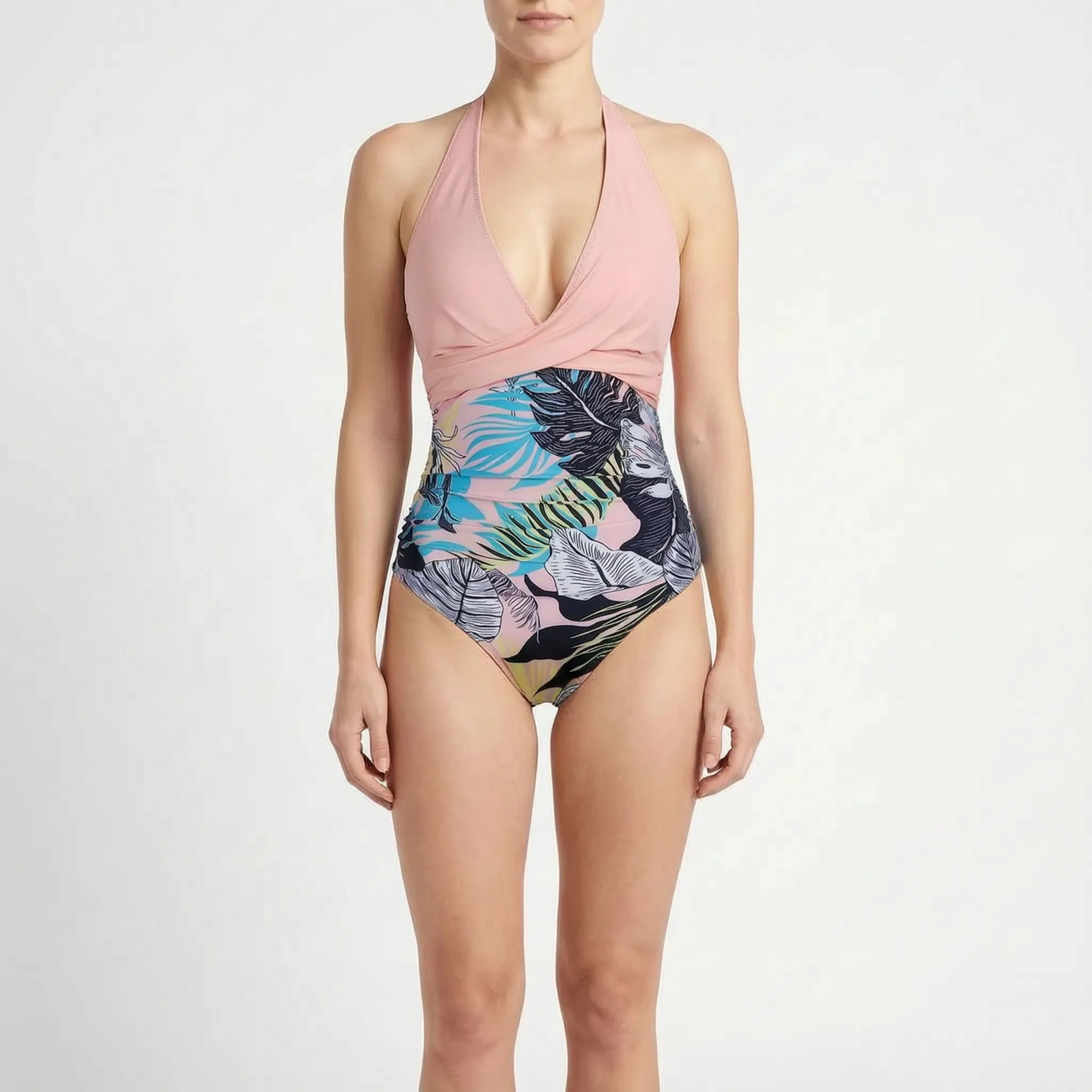 Nordspur | Solaris Ruched Halter Neck One Piece Swimsuit