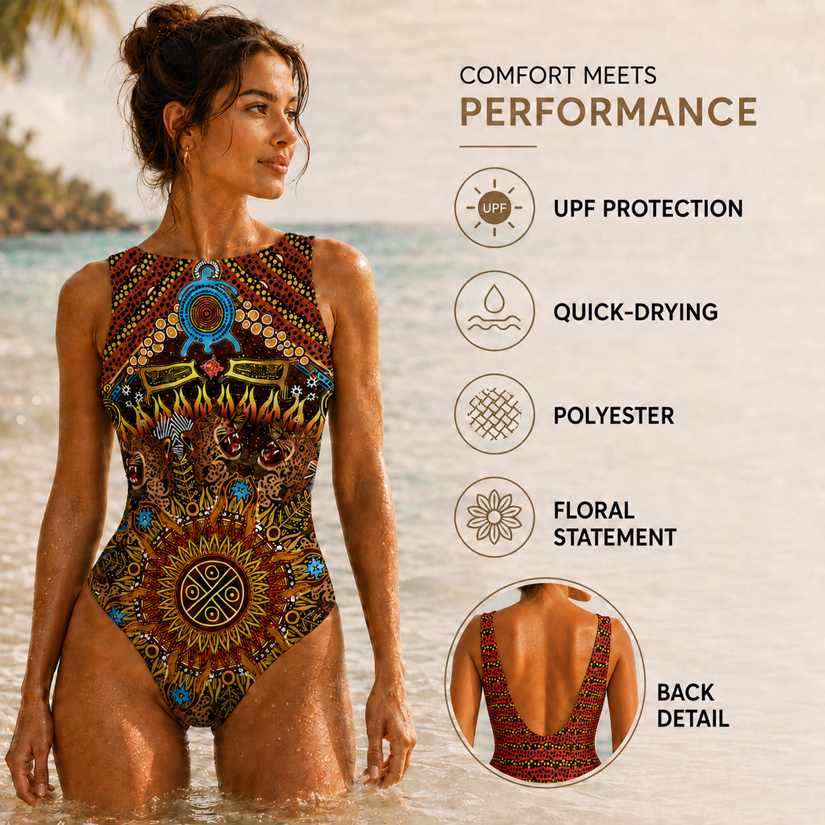 Nordspur | Solarys One Piece Printed Swimsuit