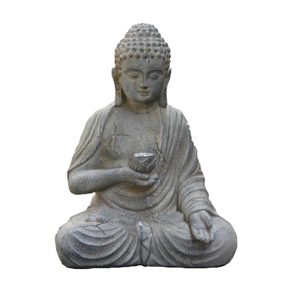 Nordspur | Solireth Solar-Powered Seated Buddha Garden Statue