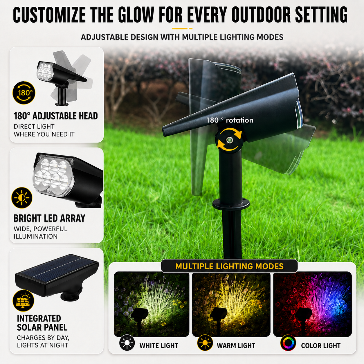 Nordspur | Soluxen Solar-Powered Outdoor Ground Spotlight