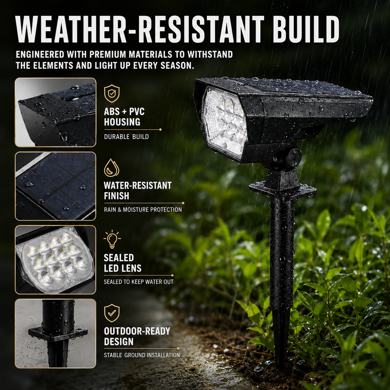 Nordspur | Soluxen Solar-Powered Outdoor Ground Spotlight