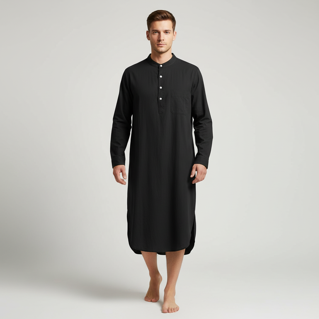 Nordspur | Somnaro Long Sleeve Button Front Nightgown