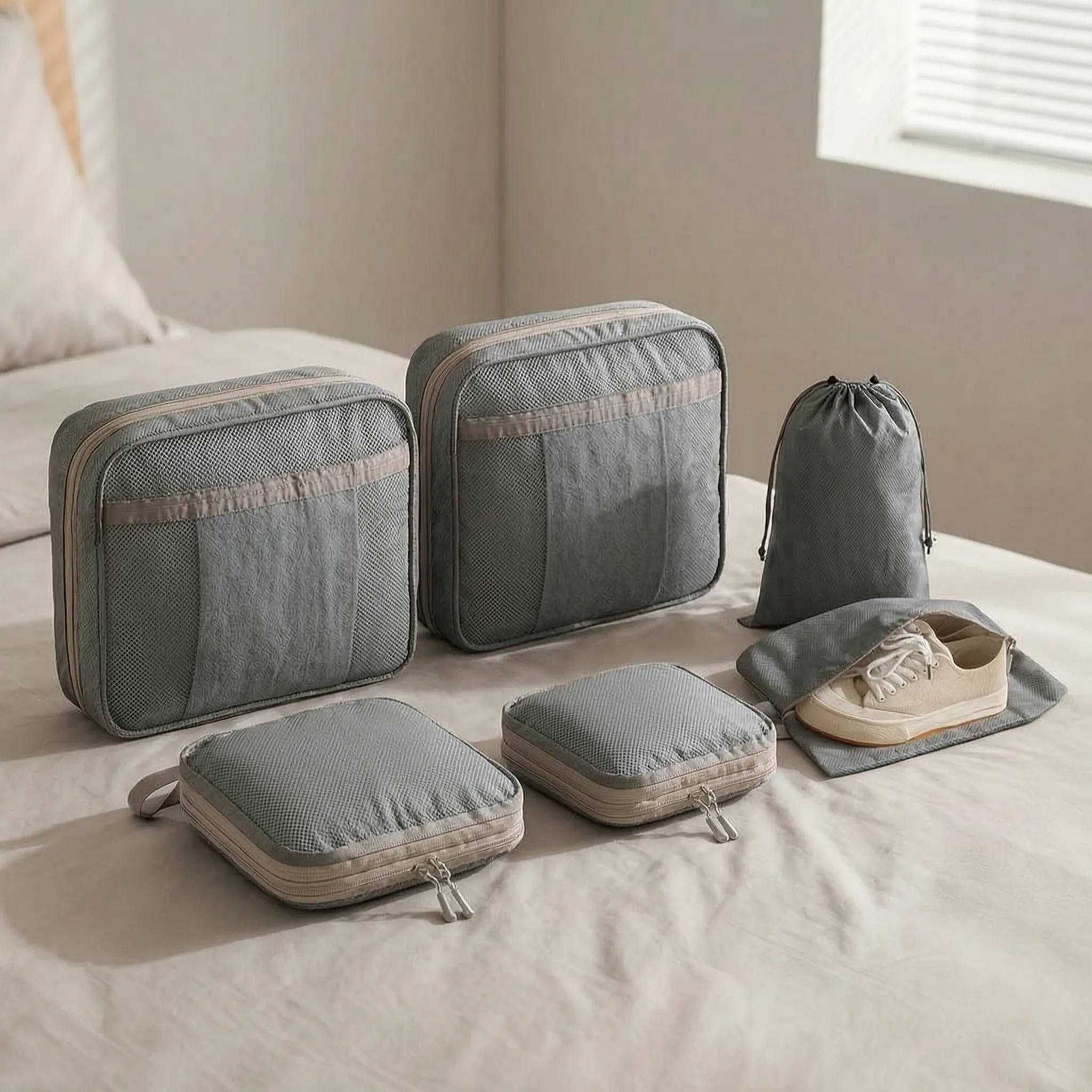 Nordspur | Sortify Compressible Travel Luggage Organiser Set