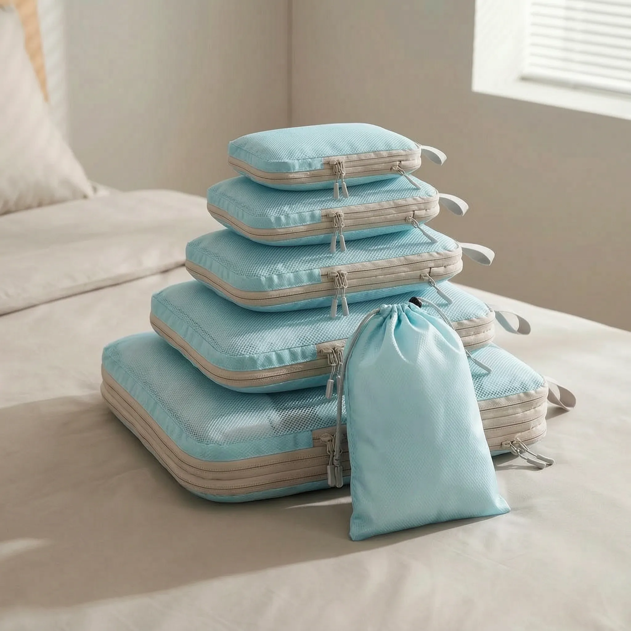 Nordspur | Sortify Compressible Travel Luggage Organiser Set