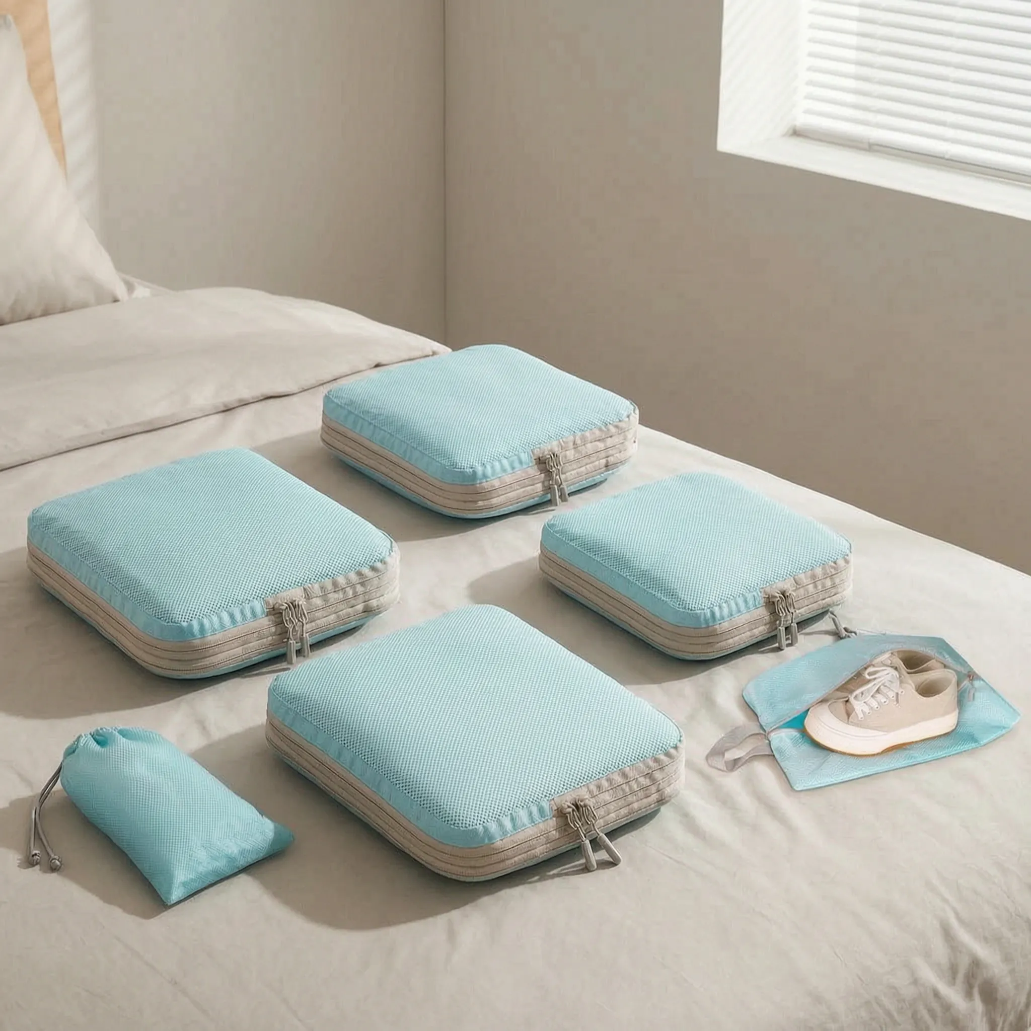 Nordspur | Sortify Compressible Travel Luggage Organiser Set