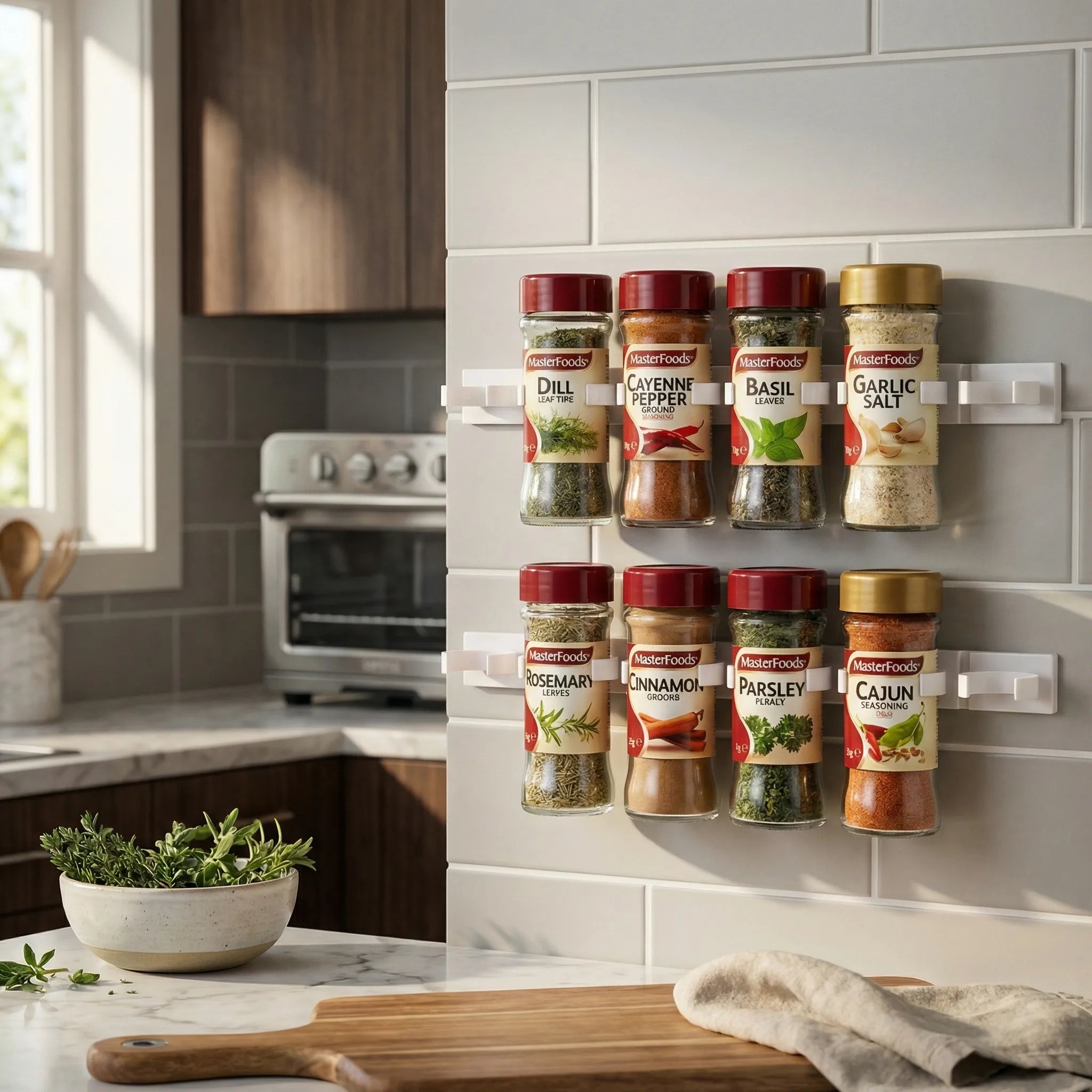 Nordspur | SpiceGrip Wall Mounted Jar Holder