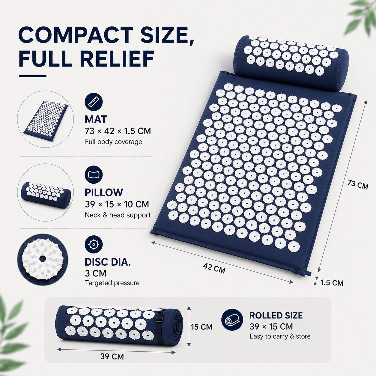 Nordspur | Spikelyn Acupressure Therapy Mat Set