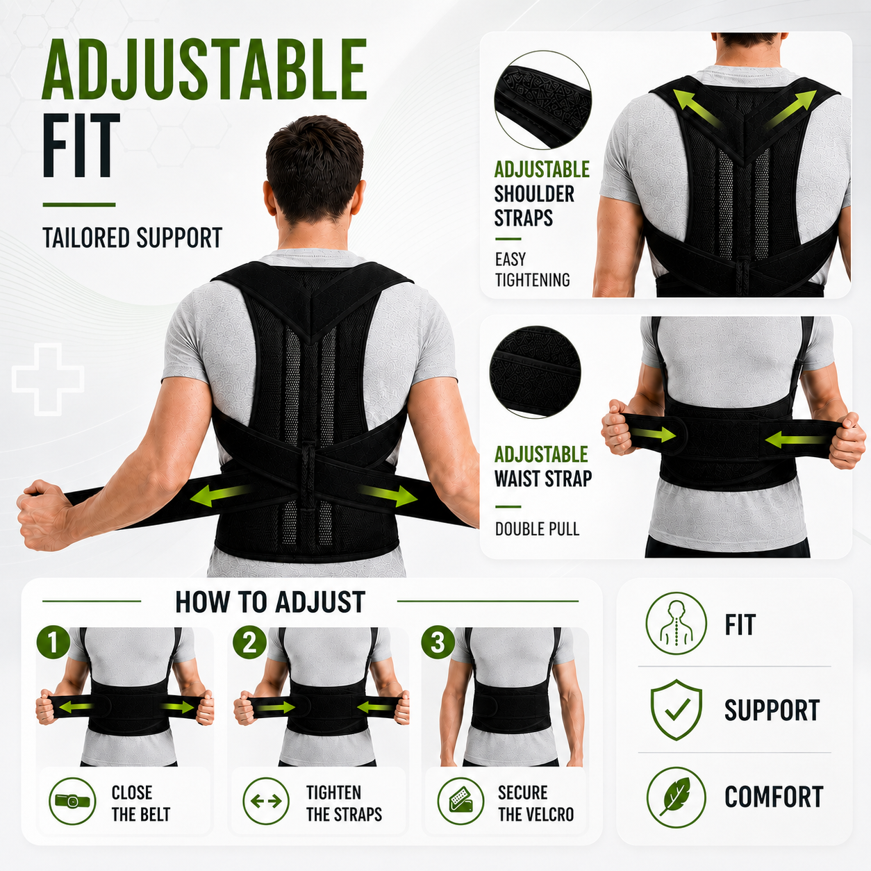 Nordspur | Spinalynx Adjustable One Piece Back Brace