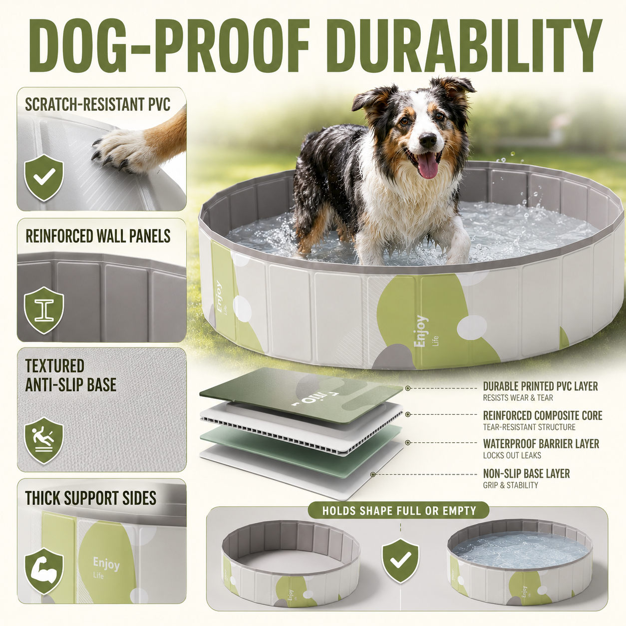 Nordspur | Splashfold Foldable Dog Paddling Pool