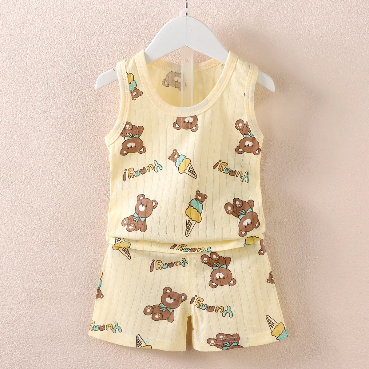 Nordspur | Spriglet Printed Sleeveless Vest And Shorts Set