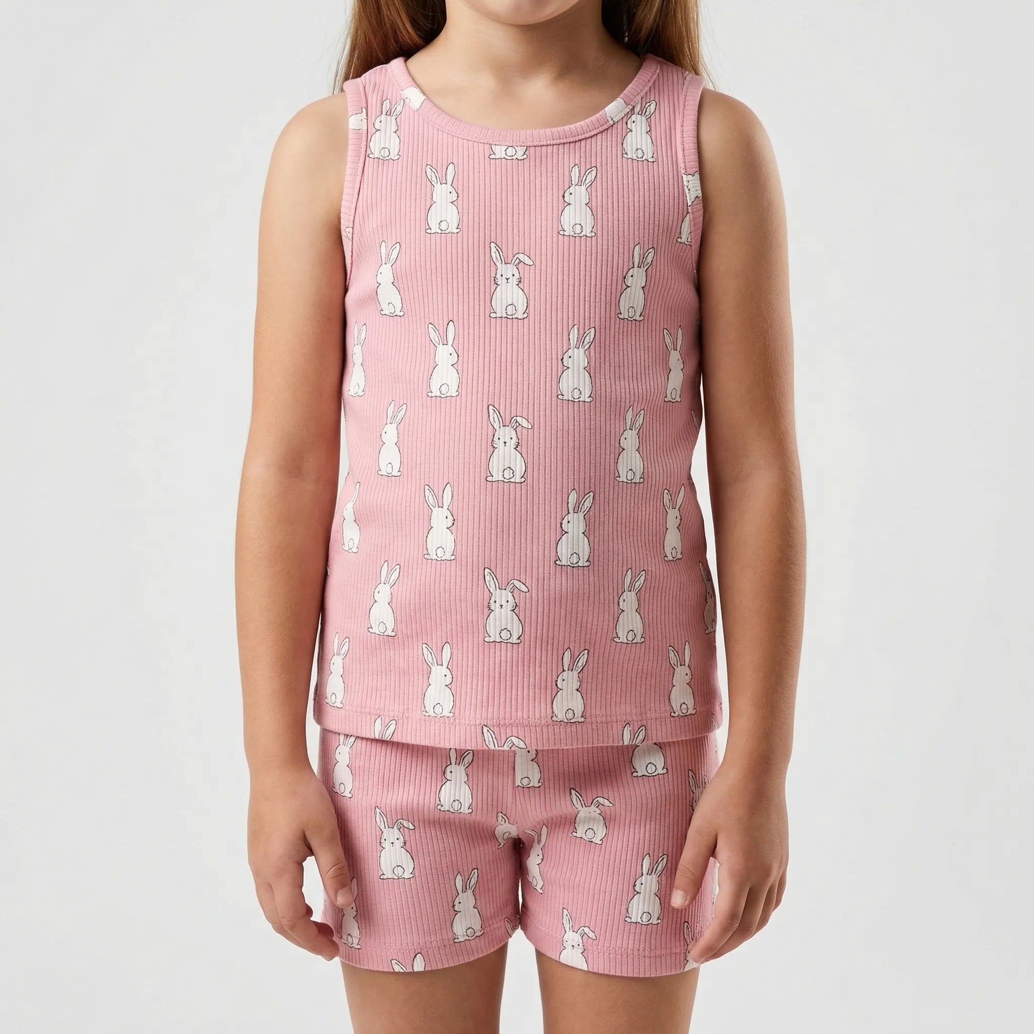 Nordspur | Spriglet Printed Sleeveless Vest And Shorts Set