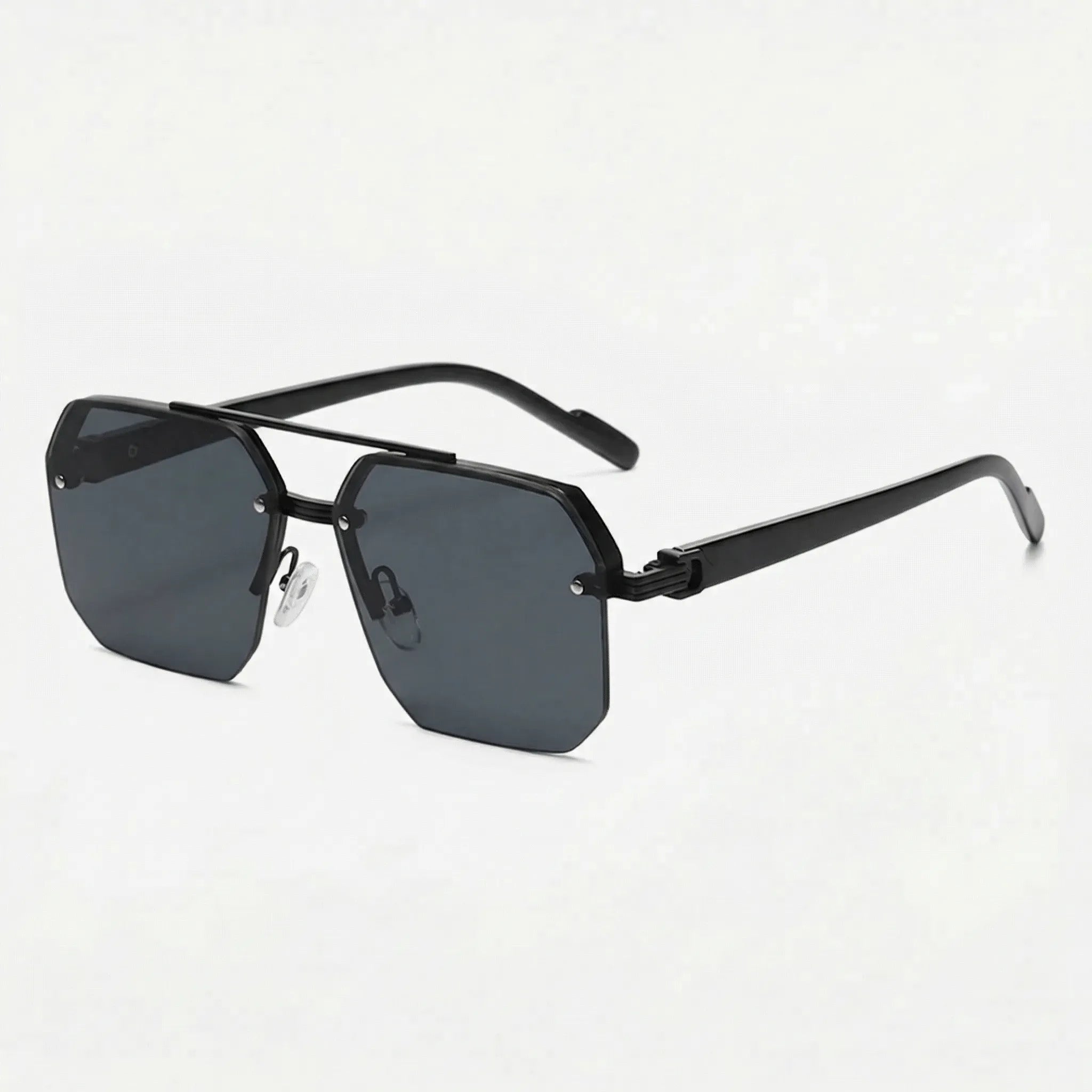 Nordspur | Squarix Square Half-Frame Retro Sunglasses