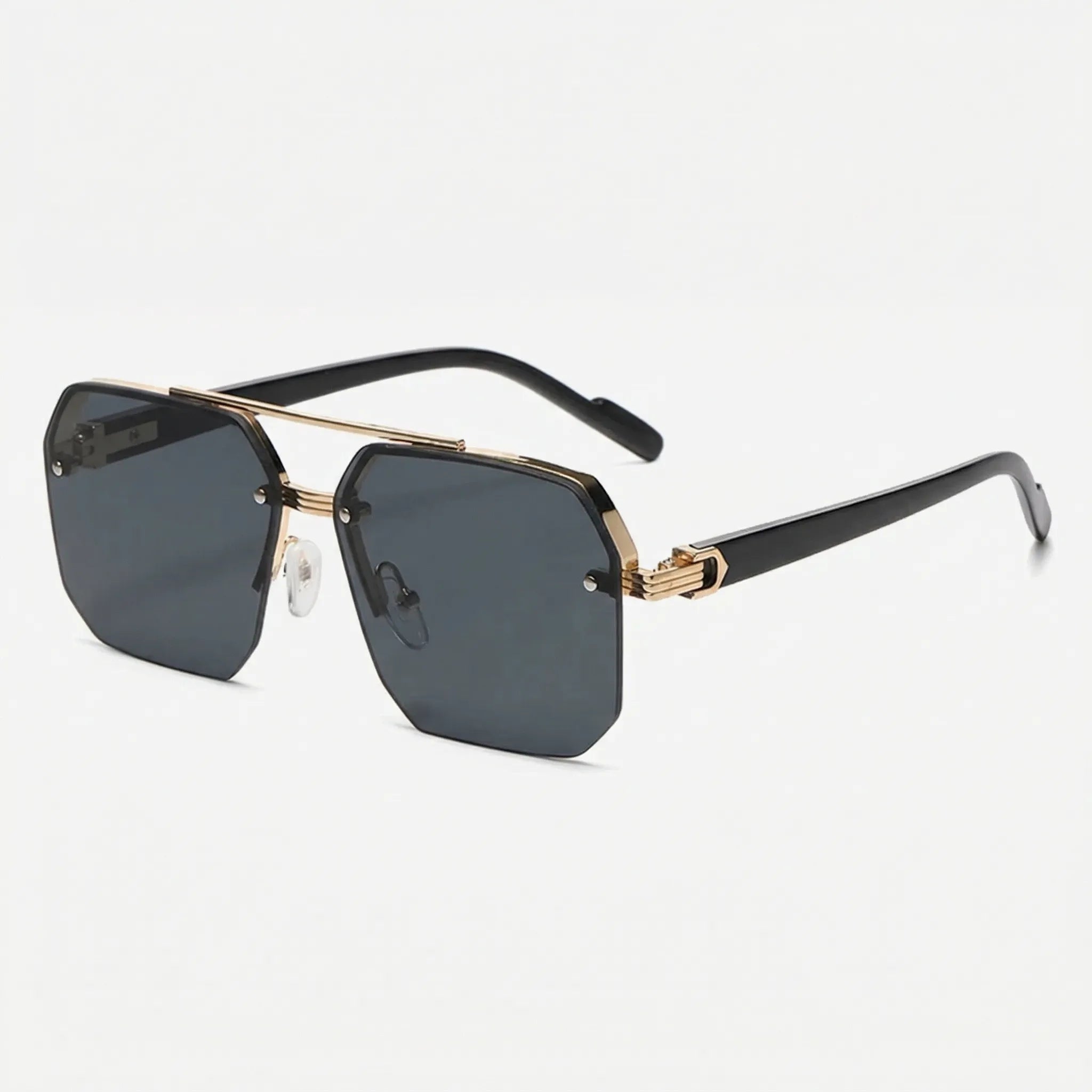 Nordspur | Squarix Square Half-Frame Retro Sunglasses