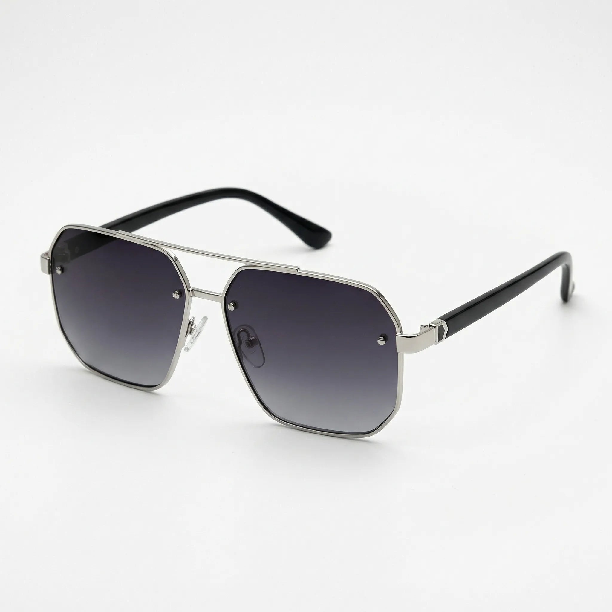 Nordspur | Squarix Square Half-Frame Retro Sunglasses