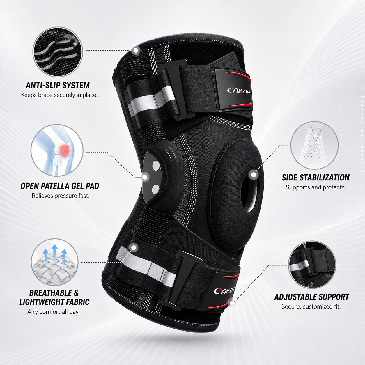 Nordspur | Stabriq Adjustable Hinged Knee Support