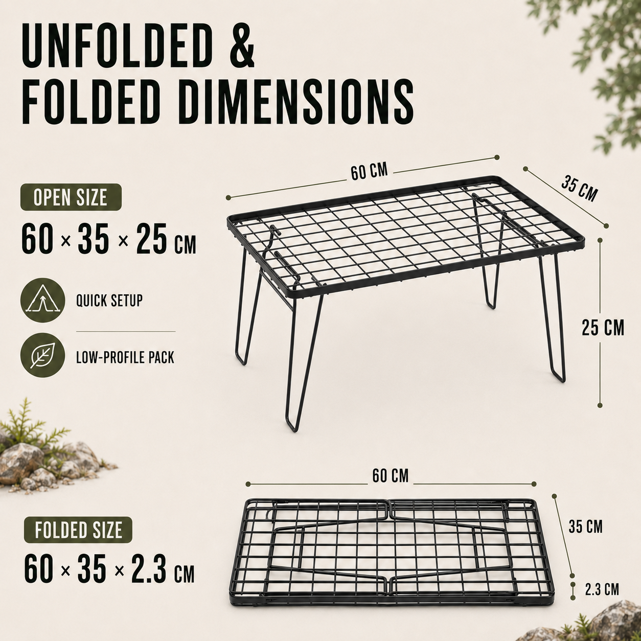 Nordspur | Stackly Stackable Foldable Outdoor Camping Table