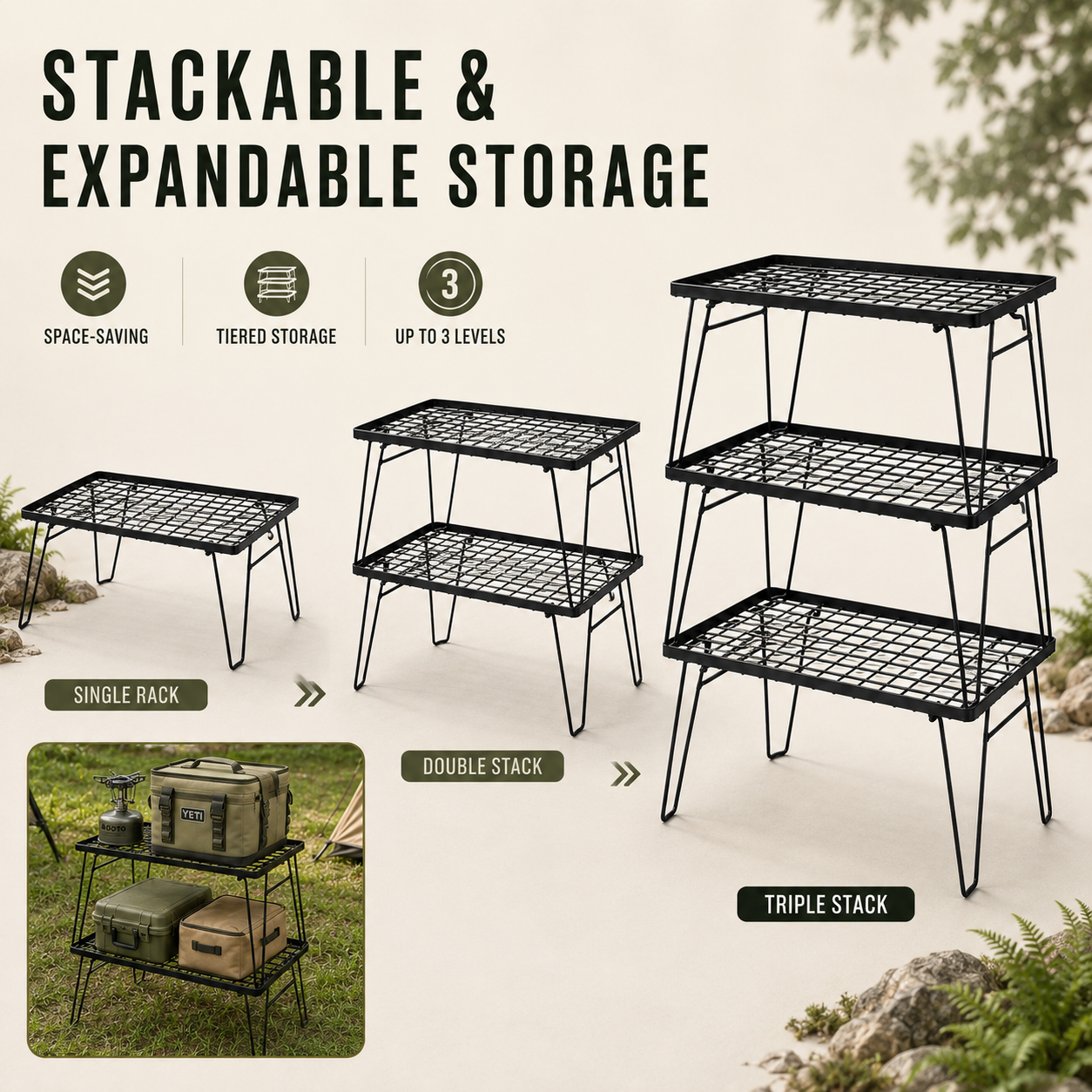 Nordspur | Stackly Stackable Foldable Outdoor Camping Table