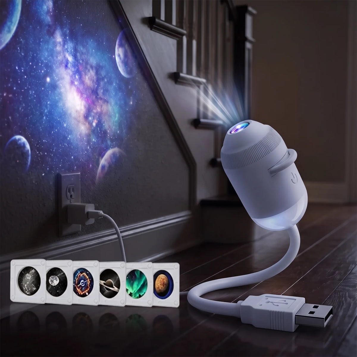Nordspur | Stardrift USB Galaxy Projector Night Light