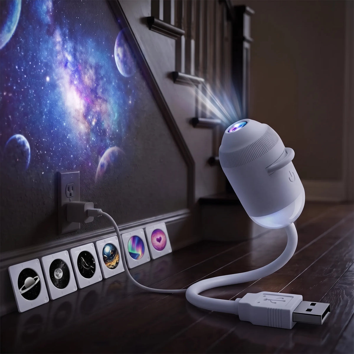Nordspur | Stardrift USB Galaxy Projector Night Light