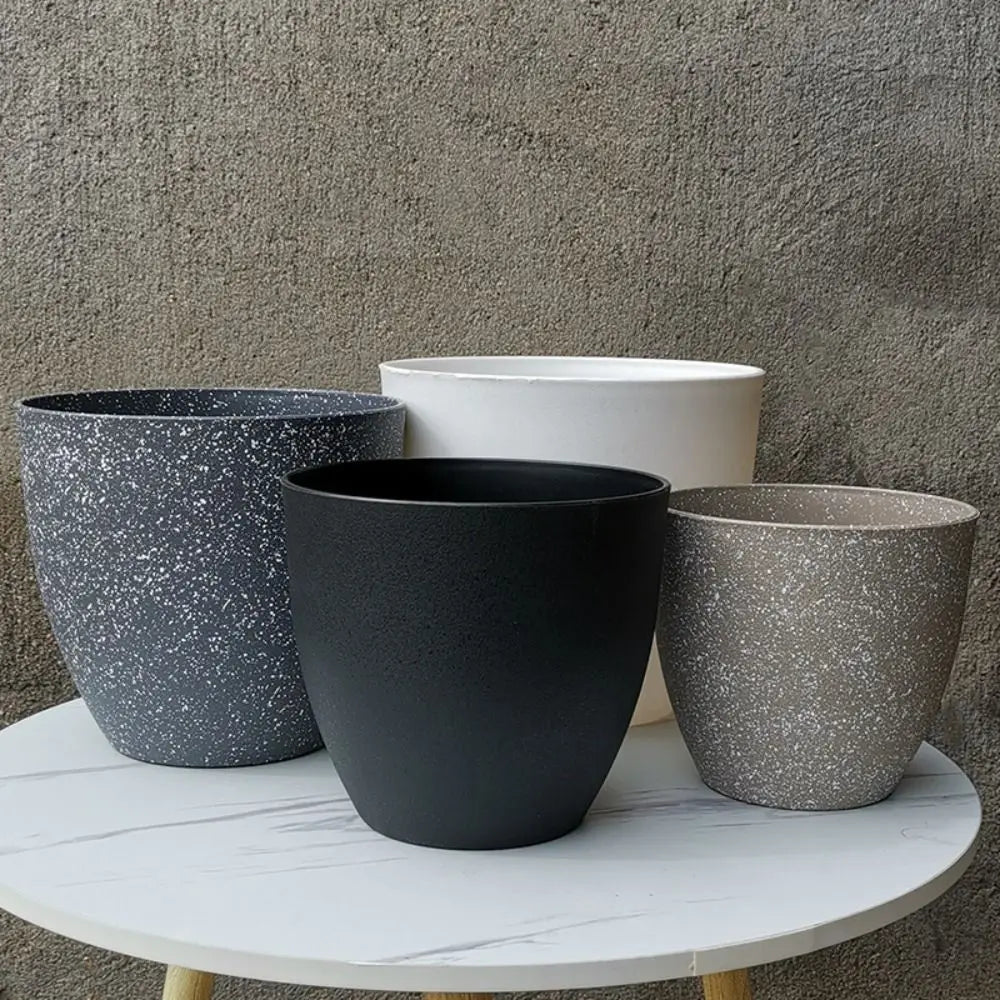 Nordspur | Stonveil Large Frosted Stone-Effect Bonsai Pot