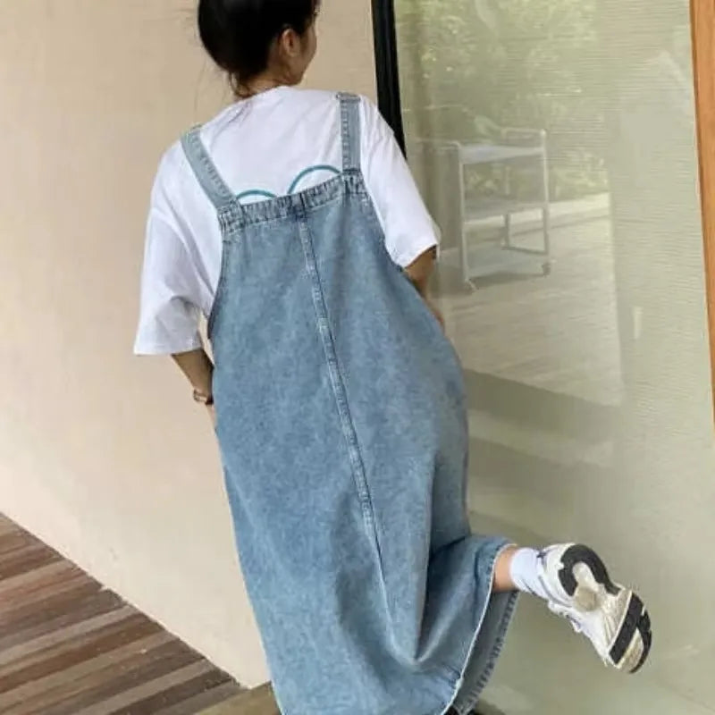 Nordspur | Strapello Sleeveless Dungaree-Style Midi Dress
