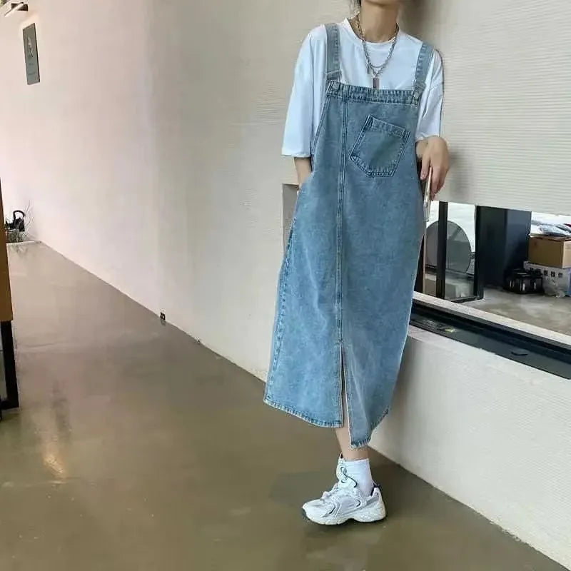 Nordspur | Strapello Sleeveless Dungaree-Style Midi Dress