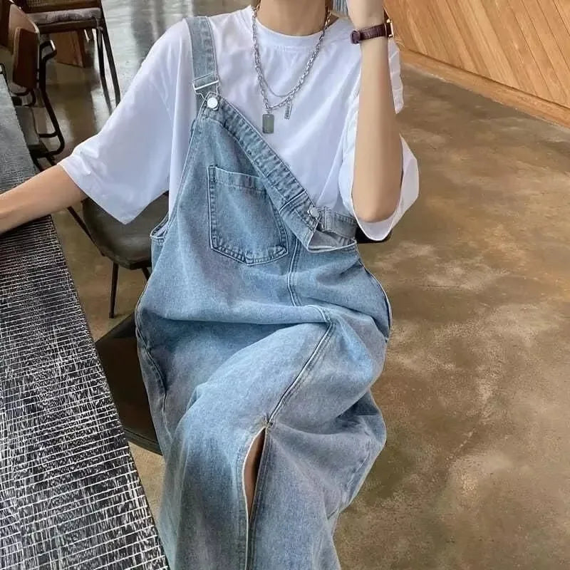 Nordspur | Strapello Sleeveless Dungaree-Style Midi Dress
