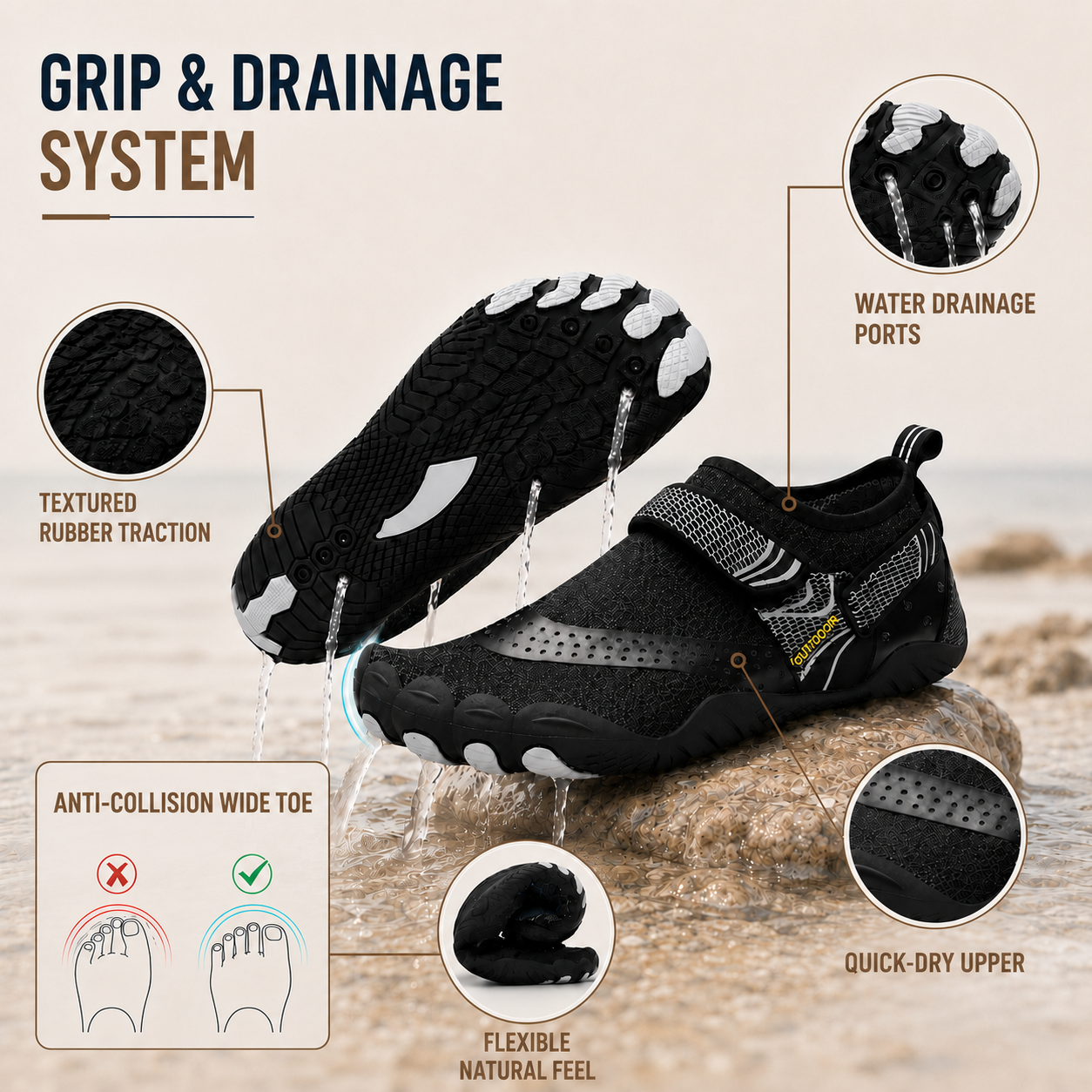 Nordspur | Streamtek Quick-Dry Unisex Water Shoe