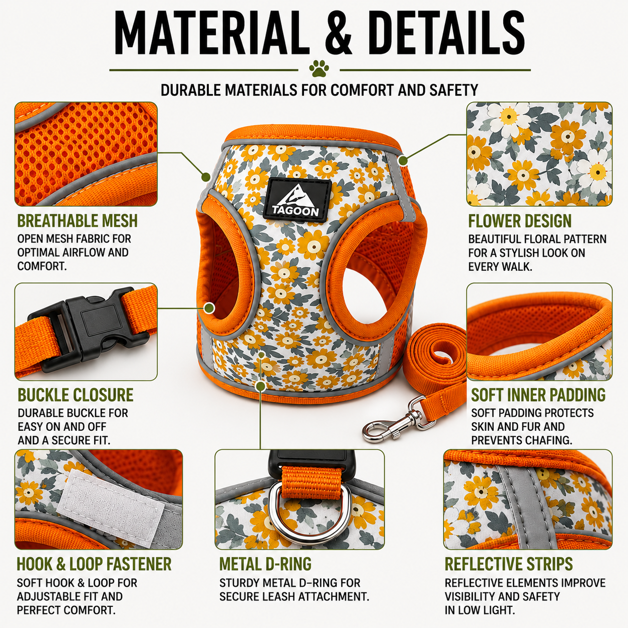 Nordspur | Striddler Adjustable No-Pull Pet Harness Set