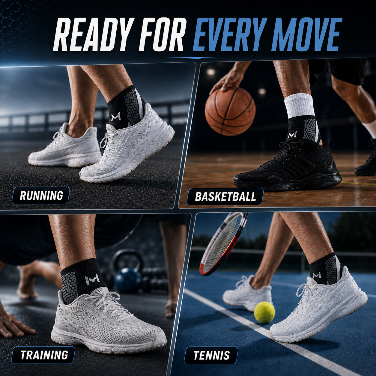 Nordspur | StrideSentry Adjustable Ankle Support Sleeve