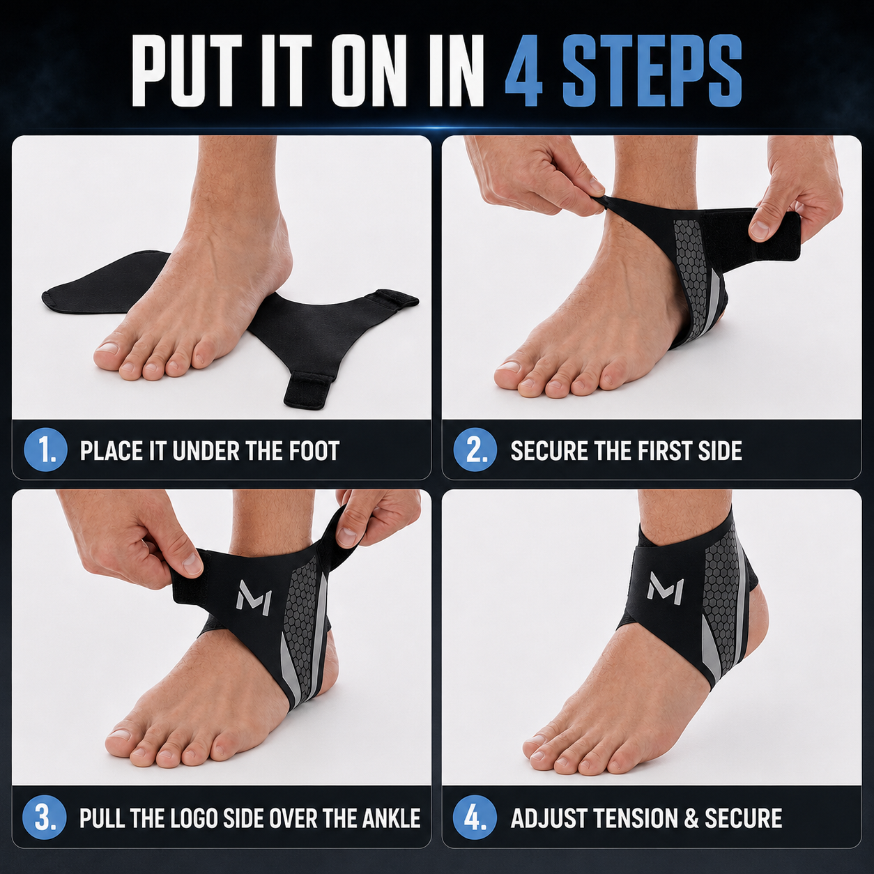 Nordspur | StrideSentry Adjustable Ankle Support Sleeve