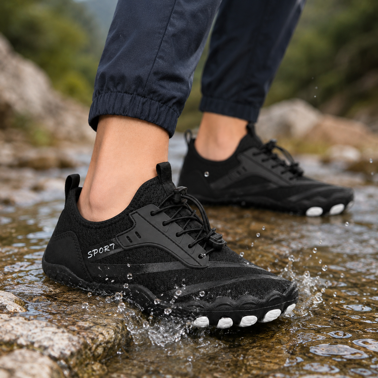 Nordspur | Strideox Barefoot Trail Shoes | Non-Slip Minimalist Hiking Shoes